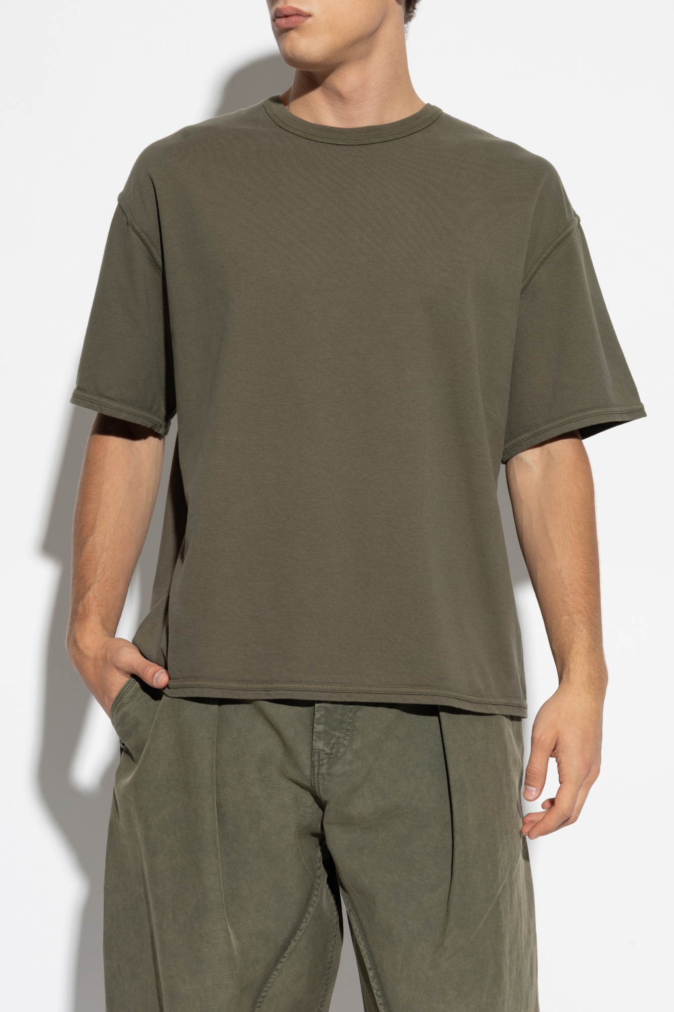 Green T-shirt with a round neckline American Vintage - Vitkac AS